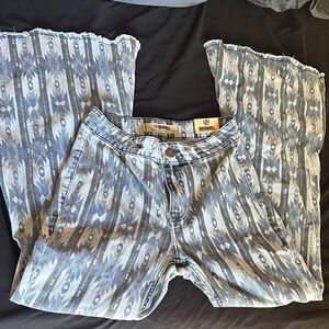 Rock&Roll Aztec flare jeans
